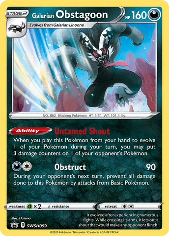 Galarian Obstagoon (SWSH059) [Sword & Shield: Black Star Promos]