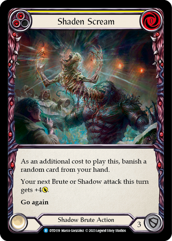 Shaden Scream (Yellow) [DTD119] (Dusk Till Dawn)  Rainbow Foil