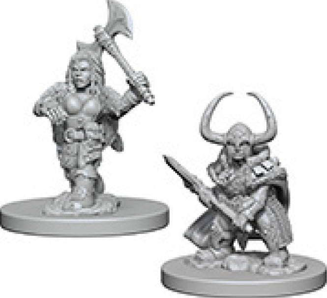 Dungeons & Dragons Nolzur`s Marvelous Unpainted Miniatures: W04 Dwarf Female Barbarian