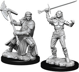 Dungeons & Dragons Nolzur`s Marvelous Unpainted Miniatures: W07 Half-Orc Female Fighter