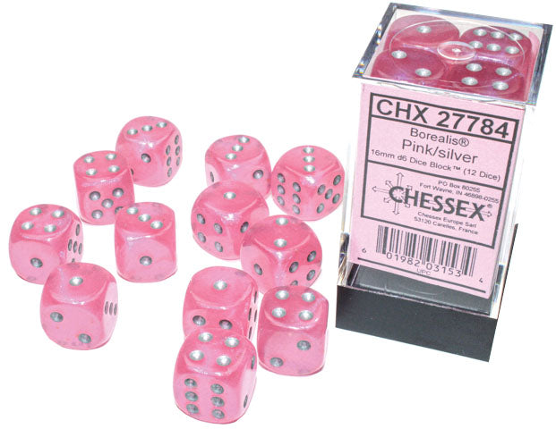 Borealis 16mm d6 Dice Block (12 Dice)