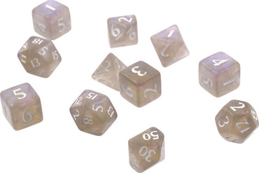 Eclipse: Poly 11 Dice Set- Smoke Grey