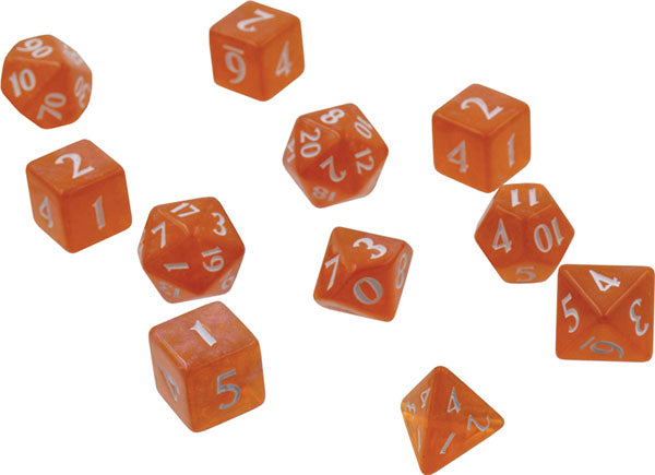 Eclipse: Poly 11 Dice Set- Pumpkin Orange