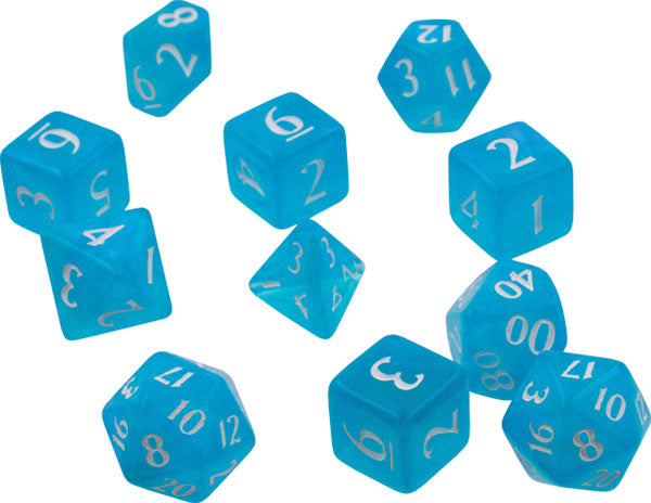 Eclipse: Poly 11 Dice Set- Sky Blue