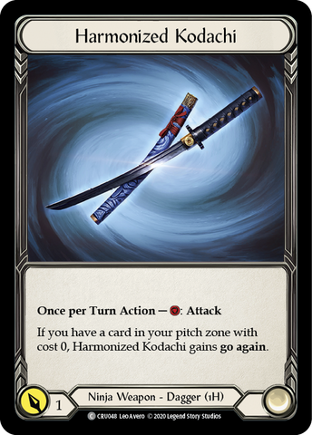 Harmonized Kodachi [CRU048] (Crucible of War)  1st Edition Normal