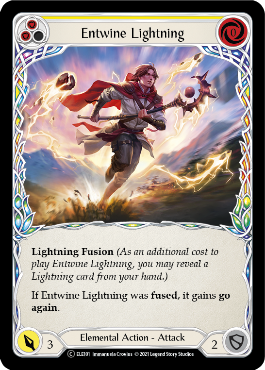 Entwine Lightning (Yellow) [U-ELE101] (Tales of Aria Unlimited)  Unlimited Normal