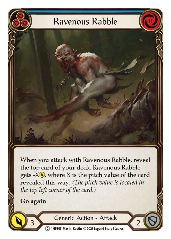 Ravenous Rabble (Blue) [1HP395] (History Pack 1)