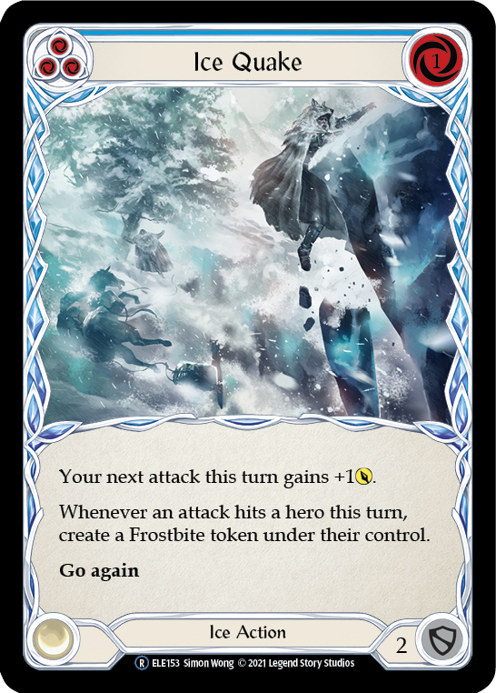 Ice Quake (Blue) [U-ELE153] (Tales of Aria Unlimited)  Unlimited Rainbow Foil