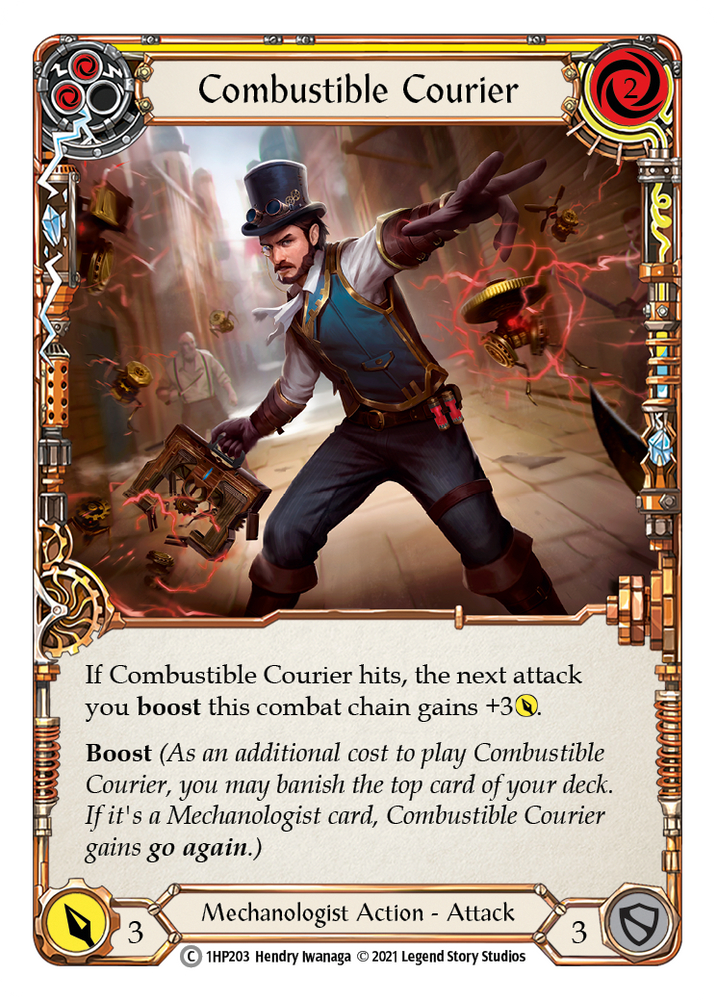 Combustible Courier (Yellow) [1HP203] (History Pack 1)