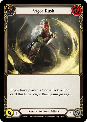 Vigor Rush (Red) [ARC197-C] (Arcane Rising)  1st Edition Normal