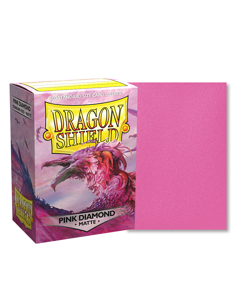 Dragon Shields: (100) Matte - Pink Diamond