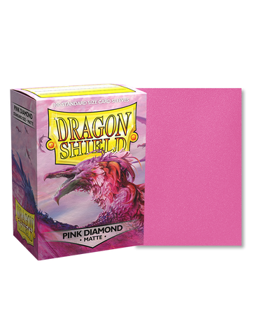 Dragon Shields: (100) Matte - Pink Diamond