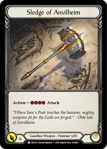 Sledge of Anvilheim [CRU024] (Crucible of War)  1st Edition Cold Foil