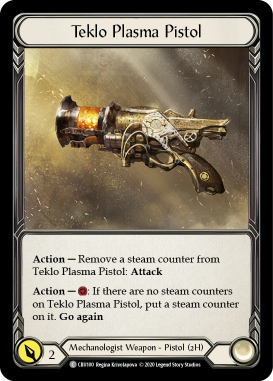 Teklo Plasma Pistol [CRU100] (Crucible of War)  1st Edition Normal